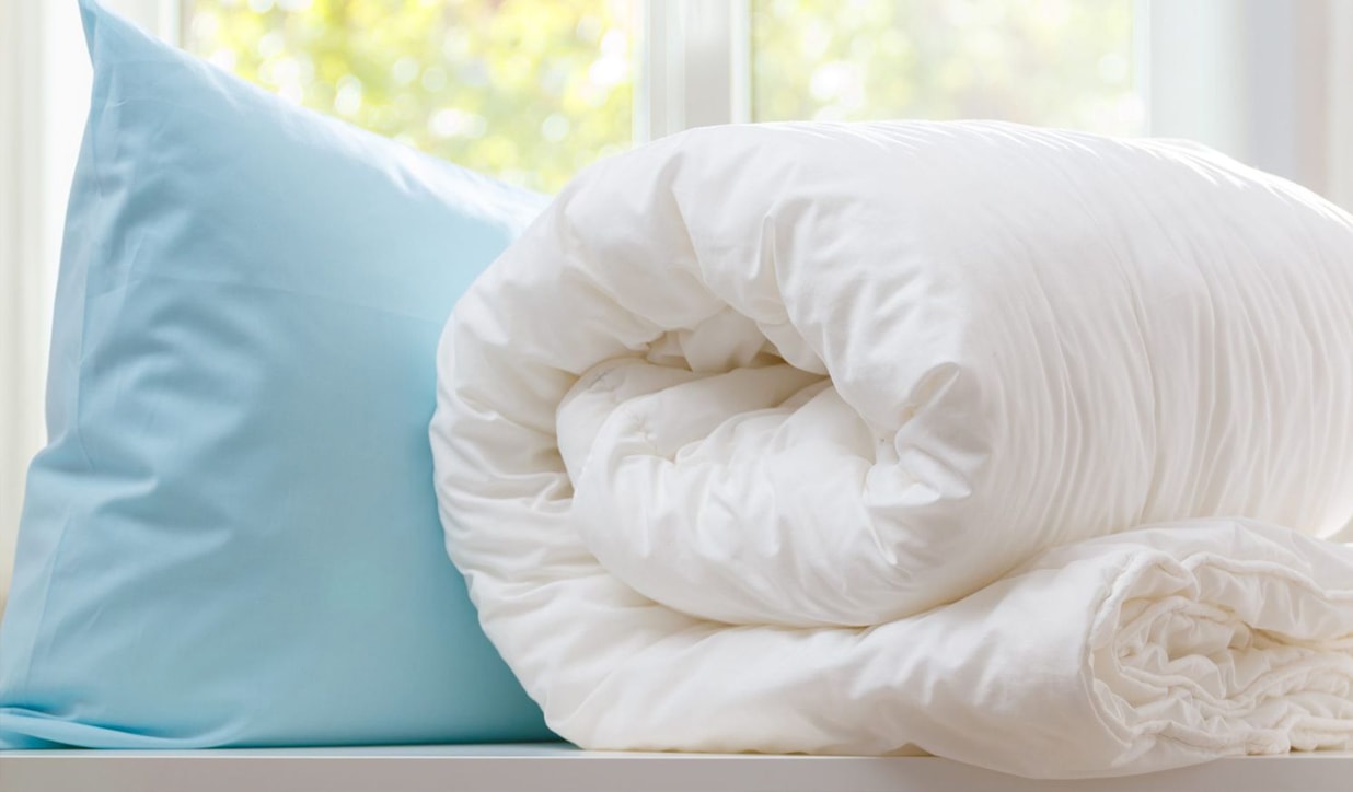 How to clean a down alternative comforter