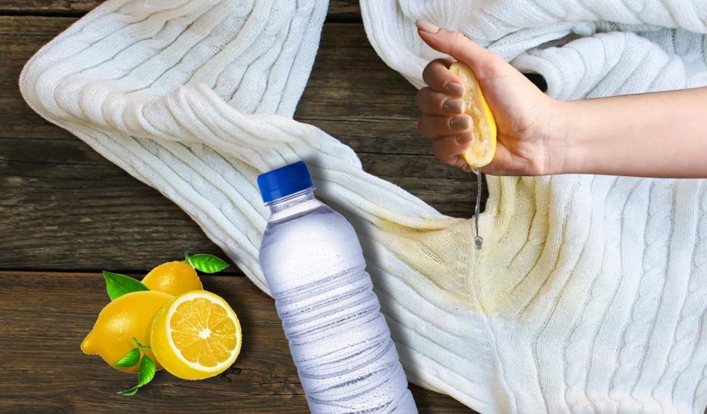 Lemon can remove armpit stains and odour