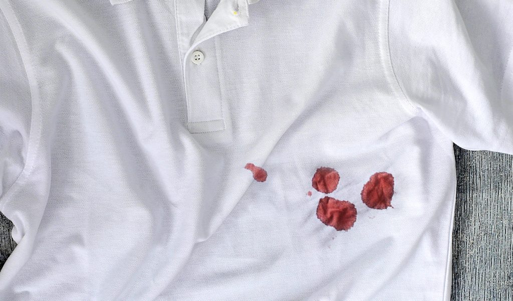 Blood stain on clothes