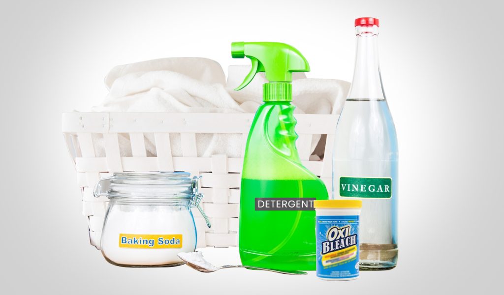 Products that you can use to remove stains from white clothes