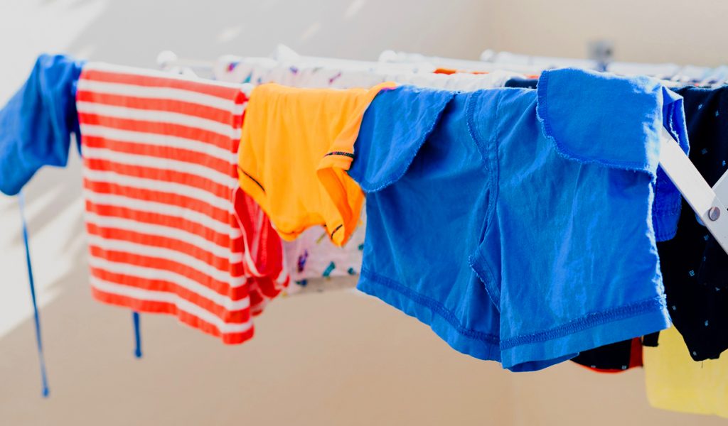 Always air-dry coloured clothes after wash