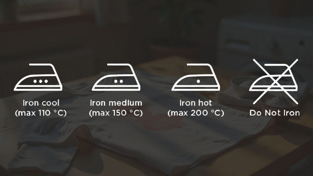 Ironing Symbols On Fabric Labels