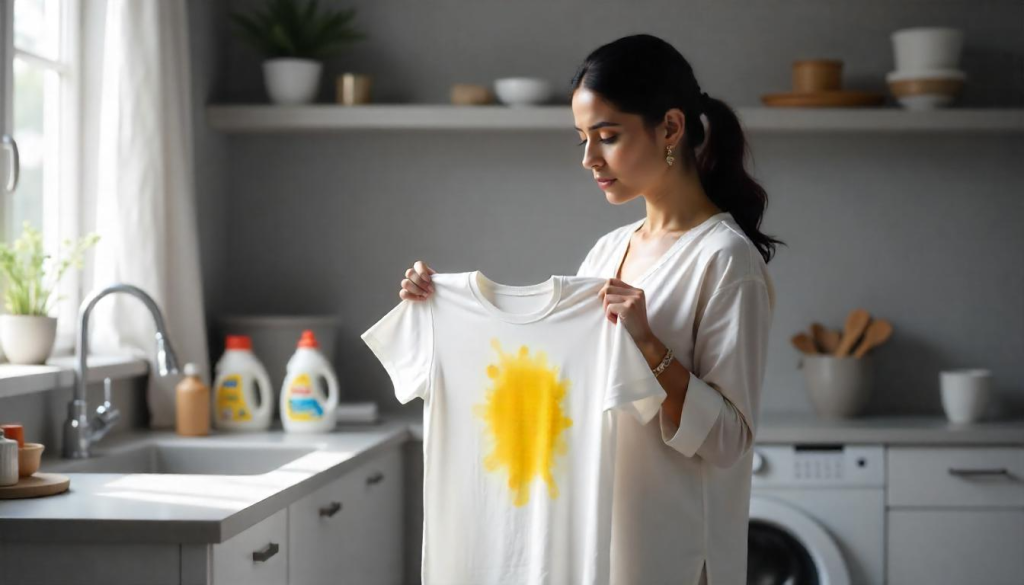 how to remove turmeric stain from clothes