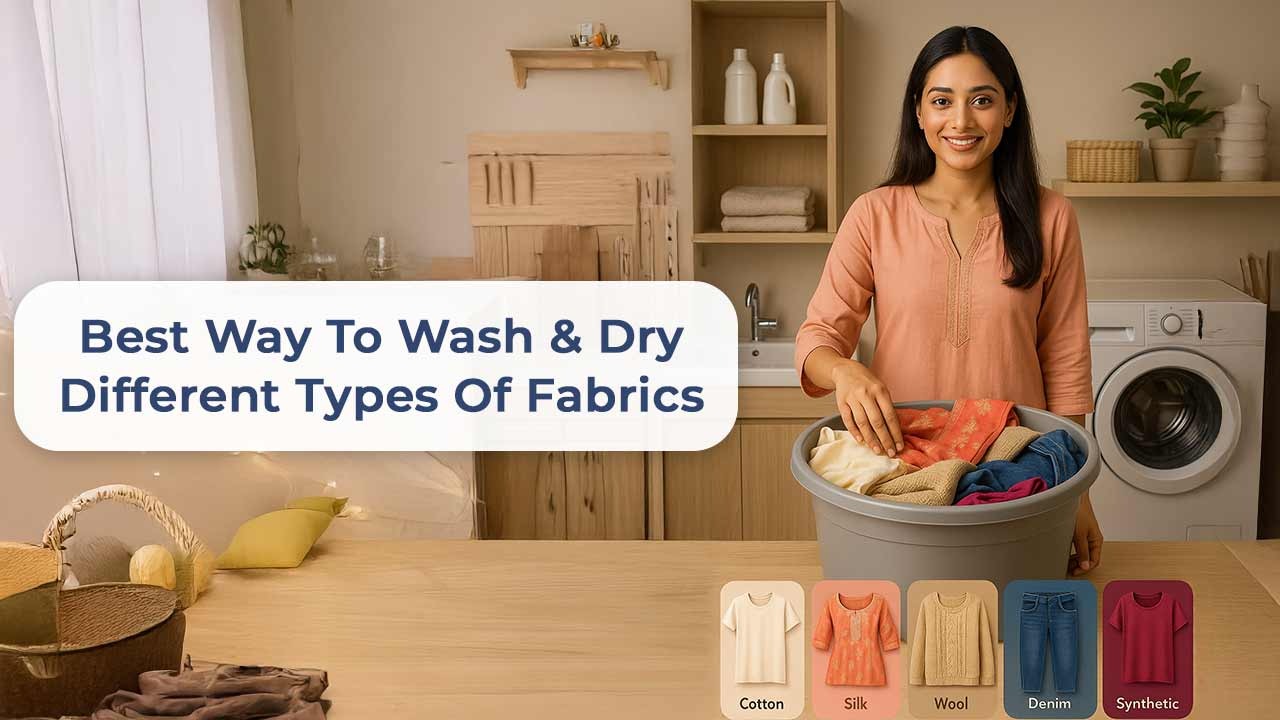 What is the best way to wash and dry different types of fabrics?