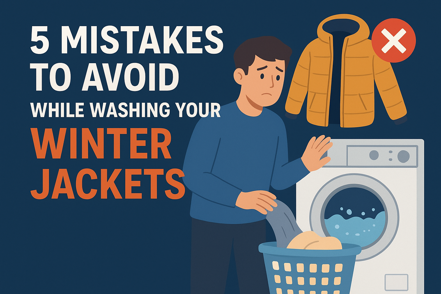 5 Mistakes to Avoid While Washing Your Winter Jackets