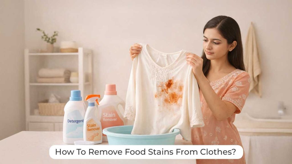 how to remove food stains from clothes