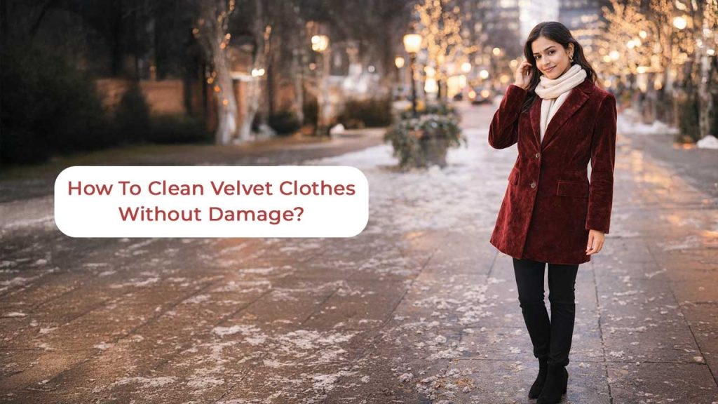 How to clean velvet clothes without damage