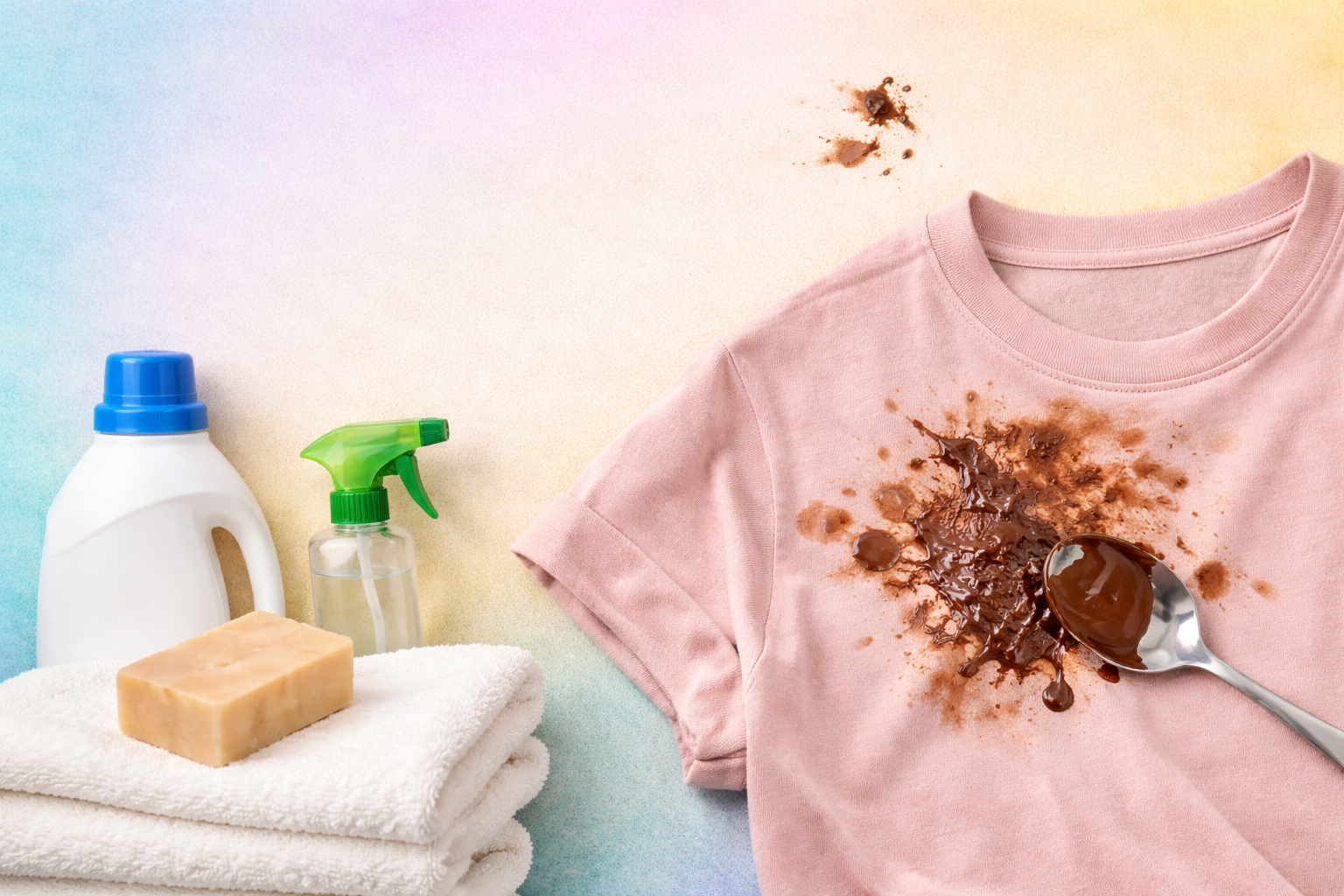 how to remove chocolate stain from clothes