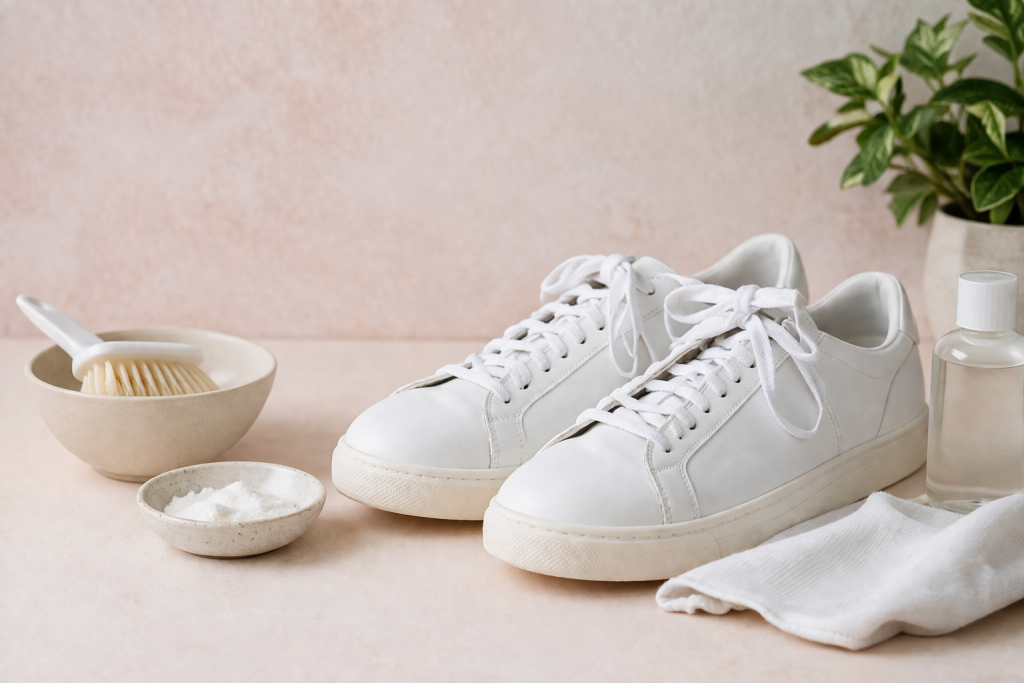 How to clean white sneakers